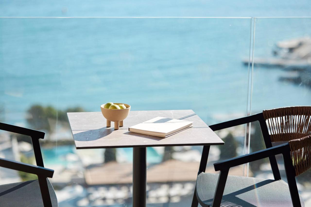 Helea Lifestyle Beach Resort Kallithea  Bagian luar foto View from the balcony of a suite