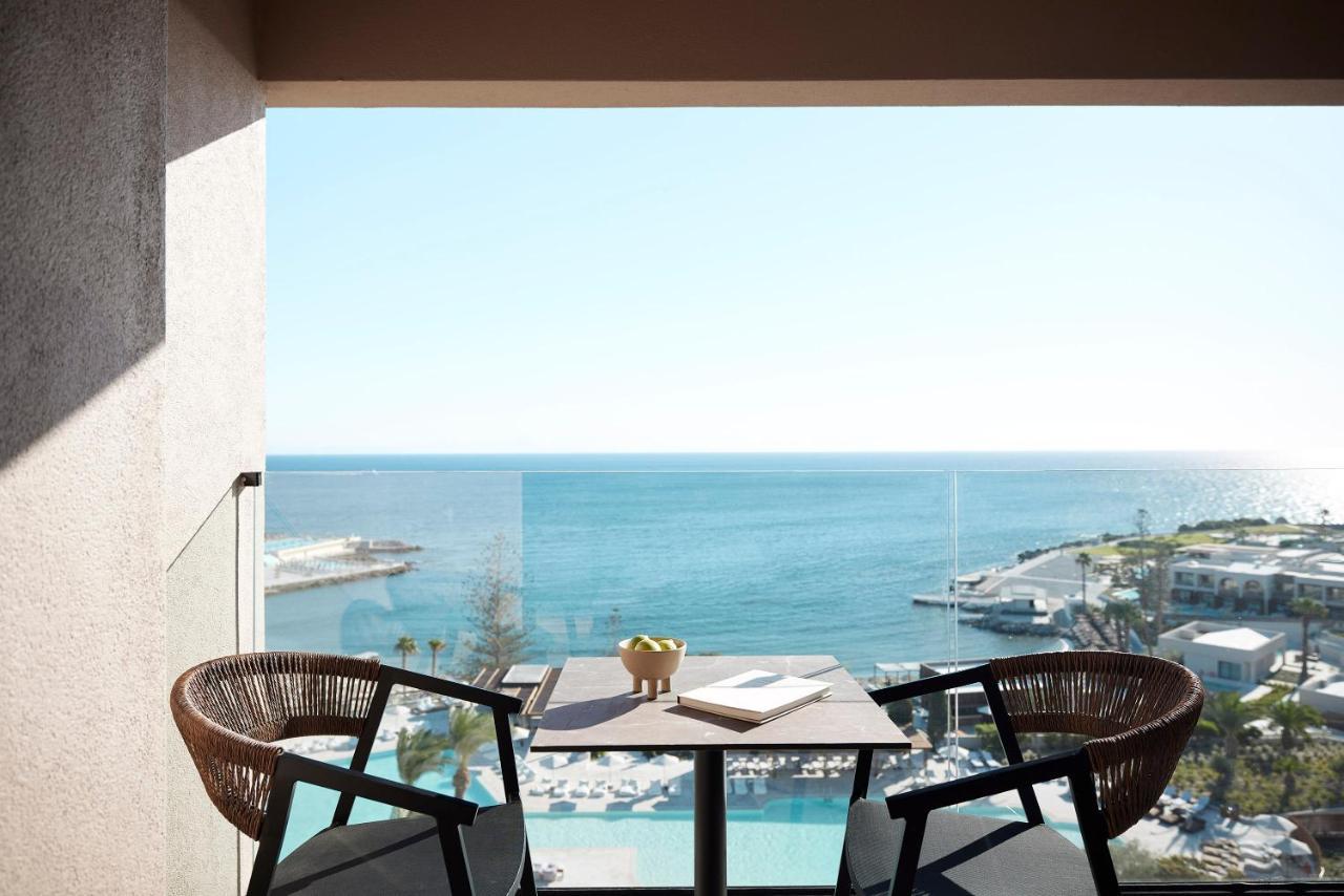 Helea Lifestyle Beach Resort Kallithea  Bagian luar foto View from the balcony of a suite